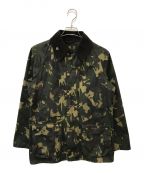 Barbourバブアー）の古着「Bourne Camo Waxed Jacket」｜ブラウン×オリーブ