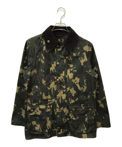 Barbour（バブアー）Barbour (バブアー) Bourne Camo Waxed Jacket ブラウン×オリーブ サイズ:Sの古着・服飾アイテム