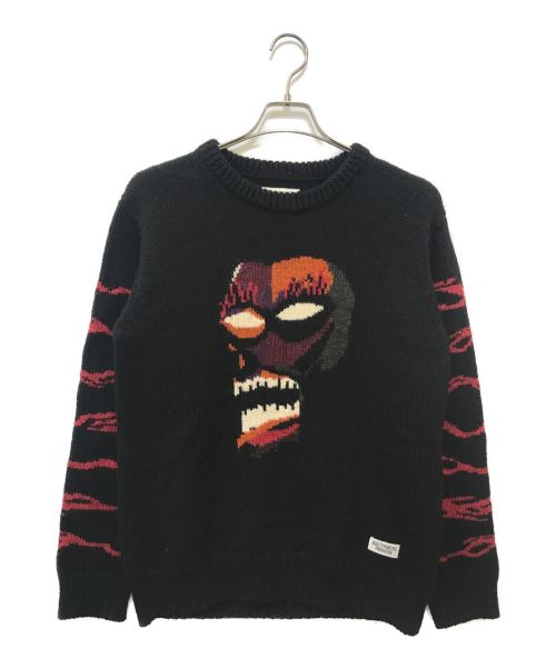 WACKO MARIA（ワコマリア）WACKO MARIA (ワコマリア) JACQUARD SWEATER ブラック サイズ:Sの古着・服飾アイテム