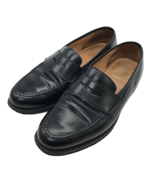 Crockett & Jones（クロケット＆ジョーンズ）Crockett & Jones (クロケット＆ジョーンズ) BOSTONローファー ブラック サイズ:7の古着・服飾アイテム