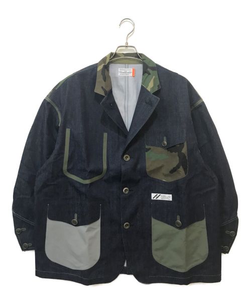 SIVA（シヴァ）SIVA (シヴァ) 3LAYER LIGHT-DENIM WIDE COVERALL JACKET インディゴ サイズ:2の古着・服飾アイテム