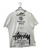 stussy×TAKAHIROMIYASHITA TheSoloIst.ステューシー×タカヒロミヤシタ ザソロイスト）の古着「プリントTシャツ」｜ホワイト