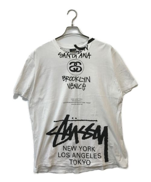 stussy（ステューシー）stussy (ステューシー) TAKAHIROMIYASHITA TheSoloIst. (タカヒロミヤシタ ザソロイスト) プリントTシャツ ホワイト サイズ:Ｌの古着・服飾アイテム