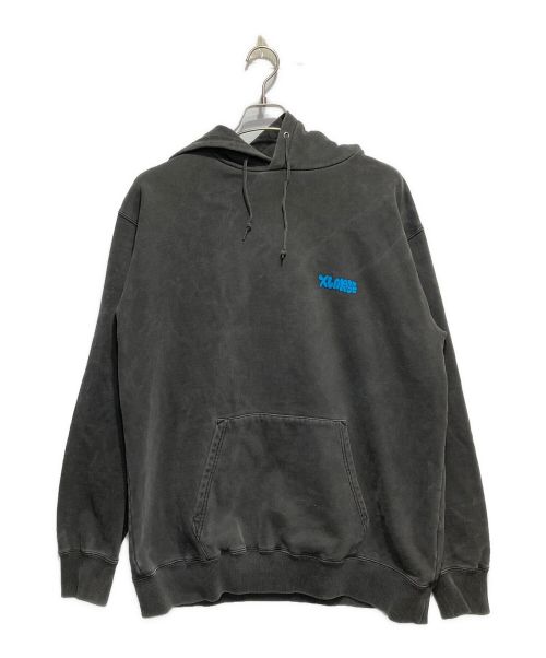 X-LARGE（エクストララージ）X-LARGE (エクストララージ) PIGMENT BURN DOWN PULLOVER HOODED グレー サイズ:XLの古着・服飾アイテム