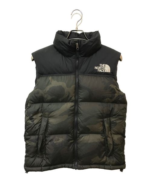 THE NORTH FACE（ザ ノース フェイス）THE NORTH FACE (ザ ノース フェイス) NOVELTY NUPTSE VEST カーキ×ブラック サイズ:Mの古着・服飾アイテム