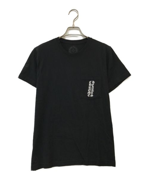 CHROME HEARTS（クロムハーツ）CHROME HEARTS (クロムハーツ) クロスプリントポケットTシャツ ブラック サイズ:SMALLの古着・服飾アイテム