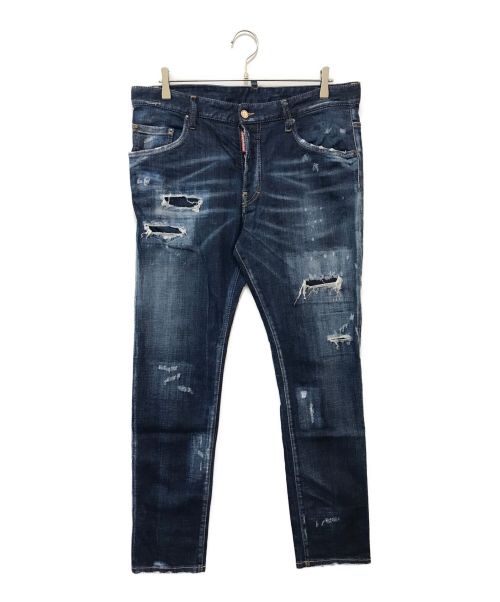 DSQUARED2（ディースクエアード）DSQUARED2 (ディースクエアード) Skater Jeans インディゴ サイズ:52の古着・服飾アイテム