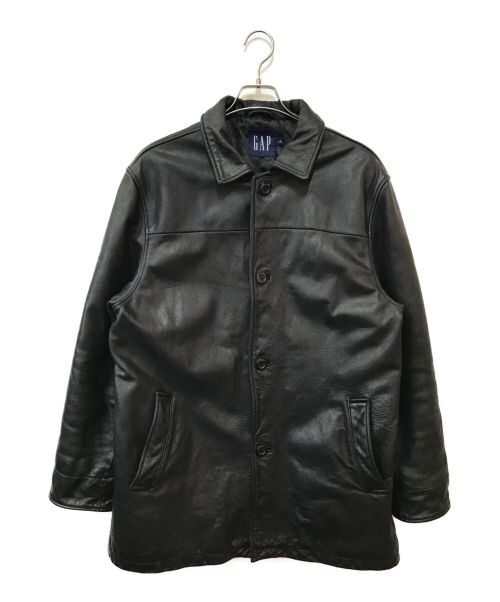 OLD GAP（オールドギャップ）OLD GAP (オールドギャップ) レザーカーコート ブラック サイズ:Lの古着・服飾アイテム