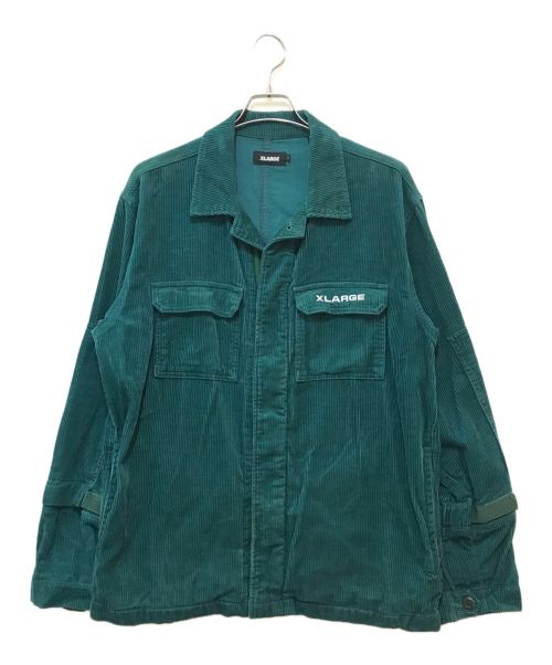 X-LARGE（エクストララージ）X-LARGE (エクストララージ) MULTI PANELED ZIP JACKET グリーン サイズ:Ｌの古着・服飾アイテム