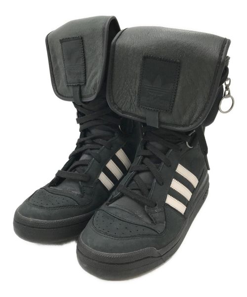 adidas（アディダス）adidas (アディダス) JEREMY SCOTT (ジェレミースコット) JS TALL BOT ブラック サイズ:24の古着・服飾アイテム