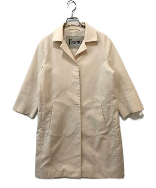 HERNO（ヘルノ）HERNO (ヘルノ) シングルスナップコート アイボリー サイズ:46の古着・服飾アイテム