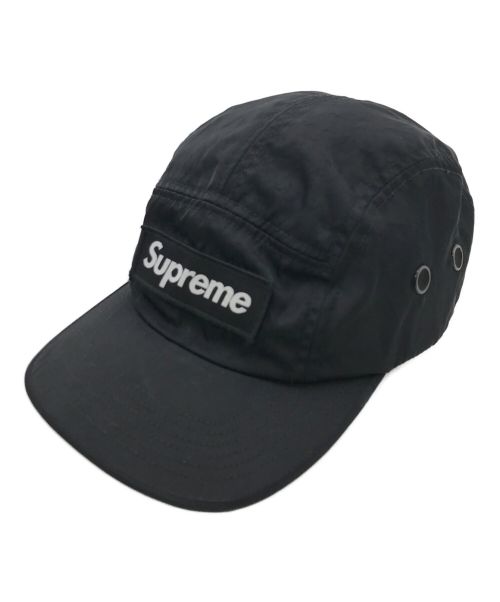 SUPREME（シュプリーム）Supreme (シュプリーム) Box Logo Double Weave Camp Cap ブラックの古着・服飾アイテム