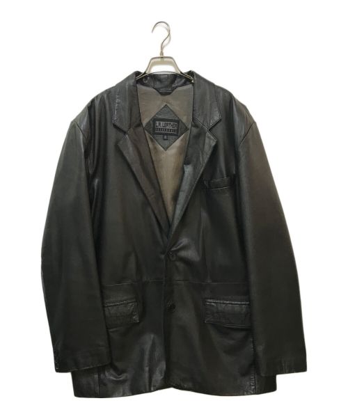 LA LEATHER（ラ レザー）LA LEATHER (ラ レザー) レザーテーラードジャケット ブラック サイズ:46REGの古着・服飾アイテム