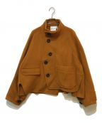 nagonstansナゴンスタンス）の古着「asymmetry short coat　470GA830-0840」｜ブラウン