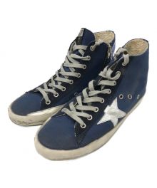 GOLDEN GOOSE（ゴールデングース）の古着「FRANCYハイカットスニーカー」｜ブルー