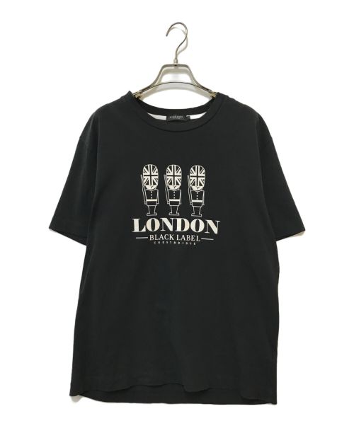 BLACK LABEL CRESTBRIDGE（ブラックレーベル クレストブリッジ）BLACK LABEL CRESTBRIDGE (ブラックレーベル クレストブリッジ) プリントTシャツ ブラック サイズ:Lの古着・服飾アイテム