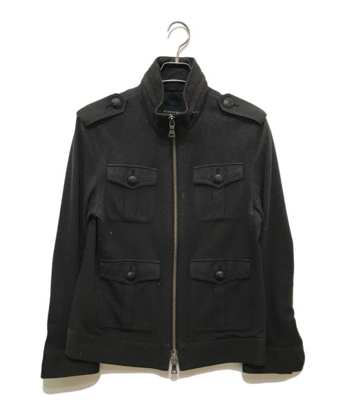 BURBERRY BLACK LABEL（バーバリーブラックレーベル）BURBERRY BLACK LABEL (バーバリーブラックレーベル) ミリタリージャケット ブラック サイズ:Mの古着・服飾アイテム