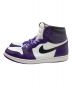 NIKE (ナイキ) AIR JORDAN 1 RETRO HIGH ホワイト×パープル サイズ:US14(32)：20000円