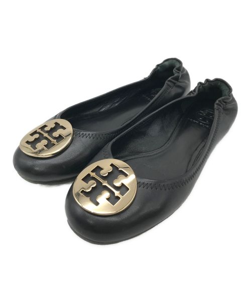 TORY BURCH（トリーバーチ）TORY BURCH (トリーバーチ) フラットシューズ ブラック サイズ:6の古着・服飾アイテム