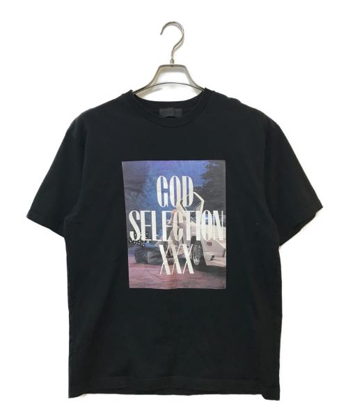 GOD SELECTION XXX（ゴッドセレクショントリプルエックス）GOD SELECTION XXX (ゴッドセレクショントリプルエックス) フォトプリントTシャツ ブラック サイズ:Mの古着・服飾アイテム