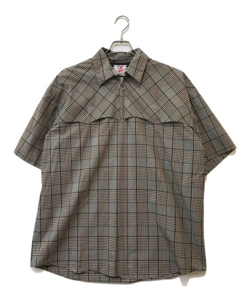 son of the cheese（サノバチーズ）SON OF THE CHEESE (（サノバチーズ）) Western SS Shirt グレー サイズ:XLの古着・服飾アイテム