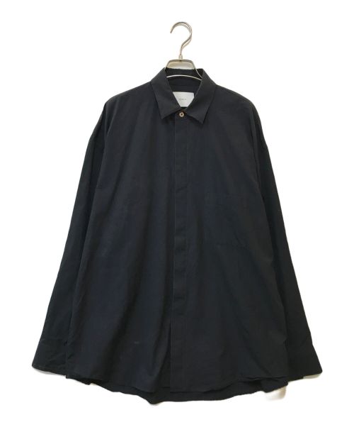 stein（シュタイン）stein (シュタイン) FLY FRONT SLEEVE OVERSIZED SHIRT ブラック サイズ:Sの古着・服飾アイテム