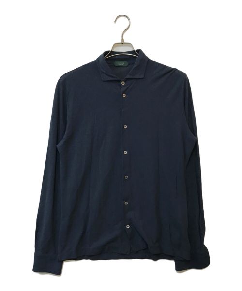 Zanone（ザノーネ）Zanone (ザノーネ) ice cotton シャツ ネイビー サイズ:50の古着・服飾アイテム