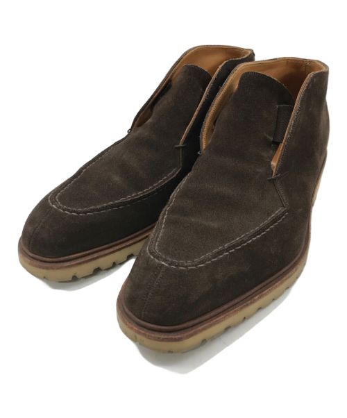 LA TERRA（ラ・テッラ）LA TERRA (ラ・テッラ) Suede Boots ブラウン サイズ:26.0の古着・服飾アイテム