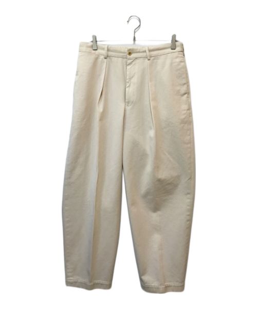 MARKAWARE（マーカウェア）MARKAWARE (マーカウェア) CLASSIC FIT TROUSERS アイボリー サイズ:3の古着・服飾アイテム