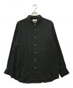 MARKAWAREマーカウェア）の古着「W COLLAR SHIRT」｜ブラック