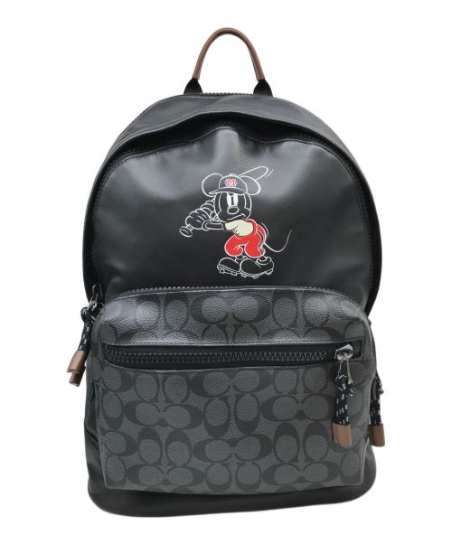 COACH（コーチ）COACH (コーチ) DISNEY (ディズニー) バックパック ブラック×グレーの古着・服飾アイテム