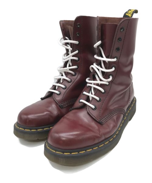 Dr.Martens（ドクターマーチン）Dr.Martens (ドクターマーチン) 10ホールブーツ ボルドー サイズ:UK8の古着・服飾アイテム