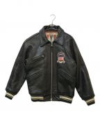 AVIREXアヴィレックス）の古着「SIGNATUR VARSITY JACKET」｜ブラック