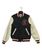 stussy×A BATHING APEステューシー×アベイシングエイプ）の古着「VARSITY JACKET」｜ブラック