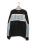 SUPREME（シュプリーム）の古着「Paneled Crewneck Sweat」｜ブラック×ブルー