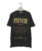 VERSACE JEANS COUTUREヴェルサーチ ジーンズクチュール）の古着「COUTURE T Shirt」｜ブラック