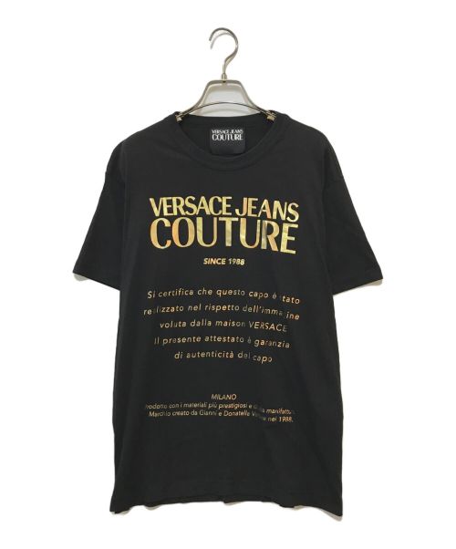 VERSACE JEANS COUTURE（ヴェルサーチ ジーンズクチュール）VERSACE JEANS COUTURE (ヴェルサーチ ジーンズクチュール) COUTURE T Shirt ブラック サイズ:Mの古着・服飾アイテム