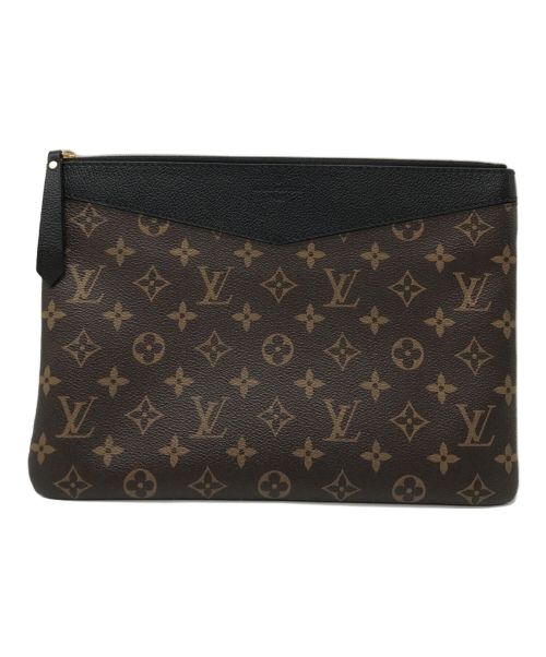 LOUIS VUITTON（ルイ ヴィトン）LOUIS VUITTON (ルイ ヴィトン) デイリーポーチ ブラック×ブラウンの古着・服飾アイテム