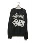 stussy (ステューシー) Dice Crew ロゴスウェット ブラック サイズ:M：6000円