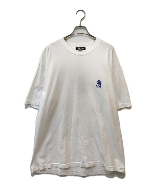 WIND AND SEA（ウィンド アンド シー）WIND AND SEA (ウィンダンシー) プリントTシャツ ホワイト サイズ:Lの古着・服飾アイテム