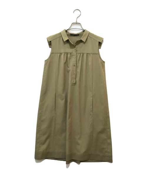 FOXEY NEWYORK（フォクシーニューヨーク）FOXEY NEWYORK (フォクシーニューヨーク) ノースリーブワンピース ベージュ サイズ:40の古着・服飾アイテム