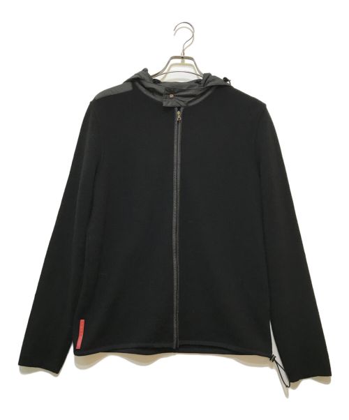 PRADA SPORTS（プラダスポーツ）PRADA SPORTS (プラダスポーツ) ジップアップニットパーカー ブラック サイズ:54の古着・服飾アイテム