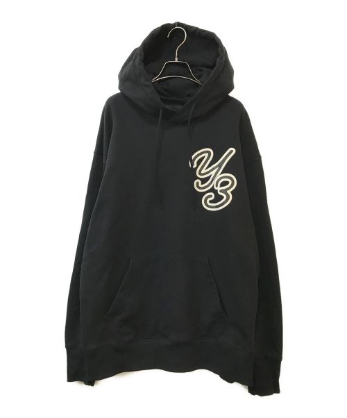 Y-3（ワイスリー）Y-3 (ワイスリー) Y-3 GRAPHIC LOGO HOODIE ブラック サイズ:Ｌの古着・服飾アイテム