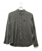 SOPHNET.ソフネット）の古着「BASIC LINEN B.D SHIRT」｜グレー