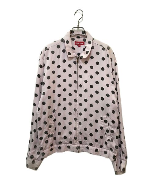 SUPREME（シュプリーム）SUPREME (シュプリーム) Polka Dots Rayon Work Jacket ピンク サイズ:Mの古着・服飾アイテム