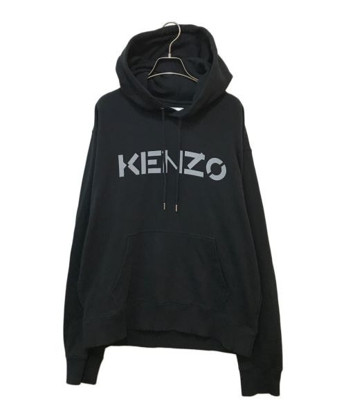 KENZO（ケンゾー）KENZO (ケンゾー) ロゴプルオーバーパーカー ブラック サイズ:Lの古着・服飾アイテム