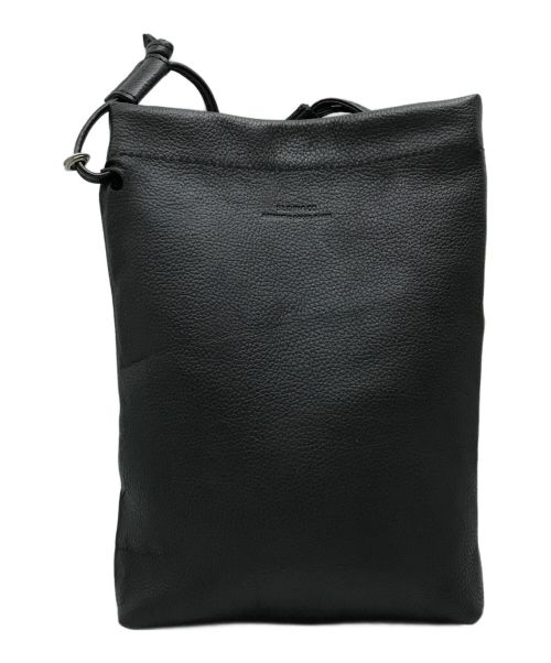 SLOW&CO（スローアンドコー）SLOW&CO (スロウ) embossing -shoulder bag S ブラックの古着・服飾アイテム