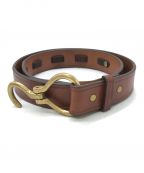 TORY LEATHERトリーレザー）の古着「Hoof Pick Belt」｜ブラウン