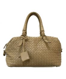 BOTTEGA VENETA（ボッテガベネタ）の古着「イントレチャートミニボストンバッグ」｜ベージュ