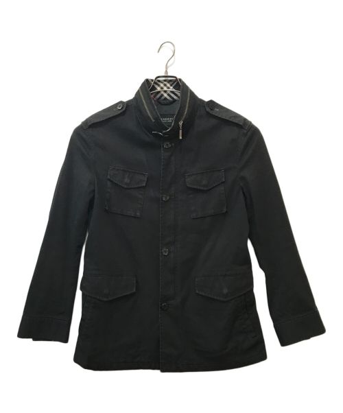 BURBERRY BLACK LABEL（バーバリーブラックレーベル）BURBERRY BLACK LABEL (バーバリーブラックレーベル) ミリタリージャケット ブラック サイズ:Lの古着・服飾アイテム